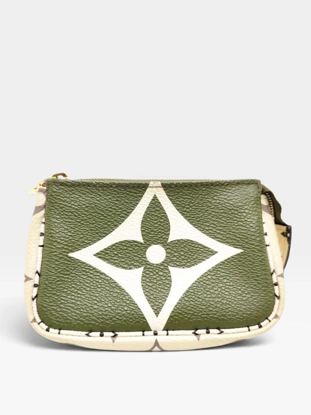 ✨🛍️ Louis Vuitton Monogram Giant Micro Pochette Accessories Green/Beige